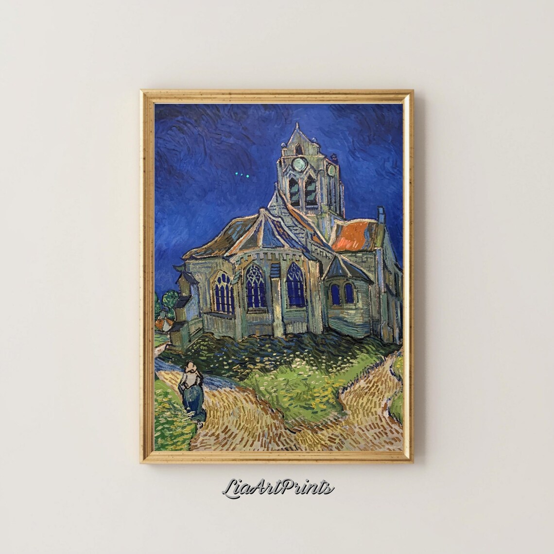 The Church At Night, Expressionist Gothic Scene - Image 5