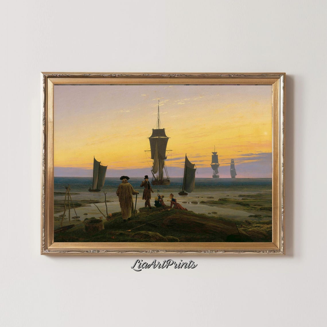 Vintage Windmill Landscape Wall Art Serene Sunset Scene Print For Rustic And Farmhouse Decor - Image 2