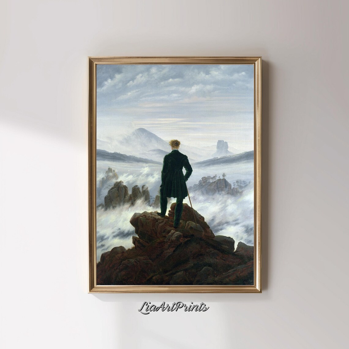 Caspar David Friedrich Wanderer Above The Sea Of Fog Romantic Poster - Image 3