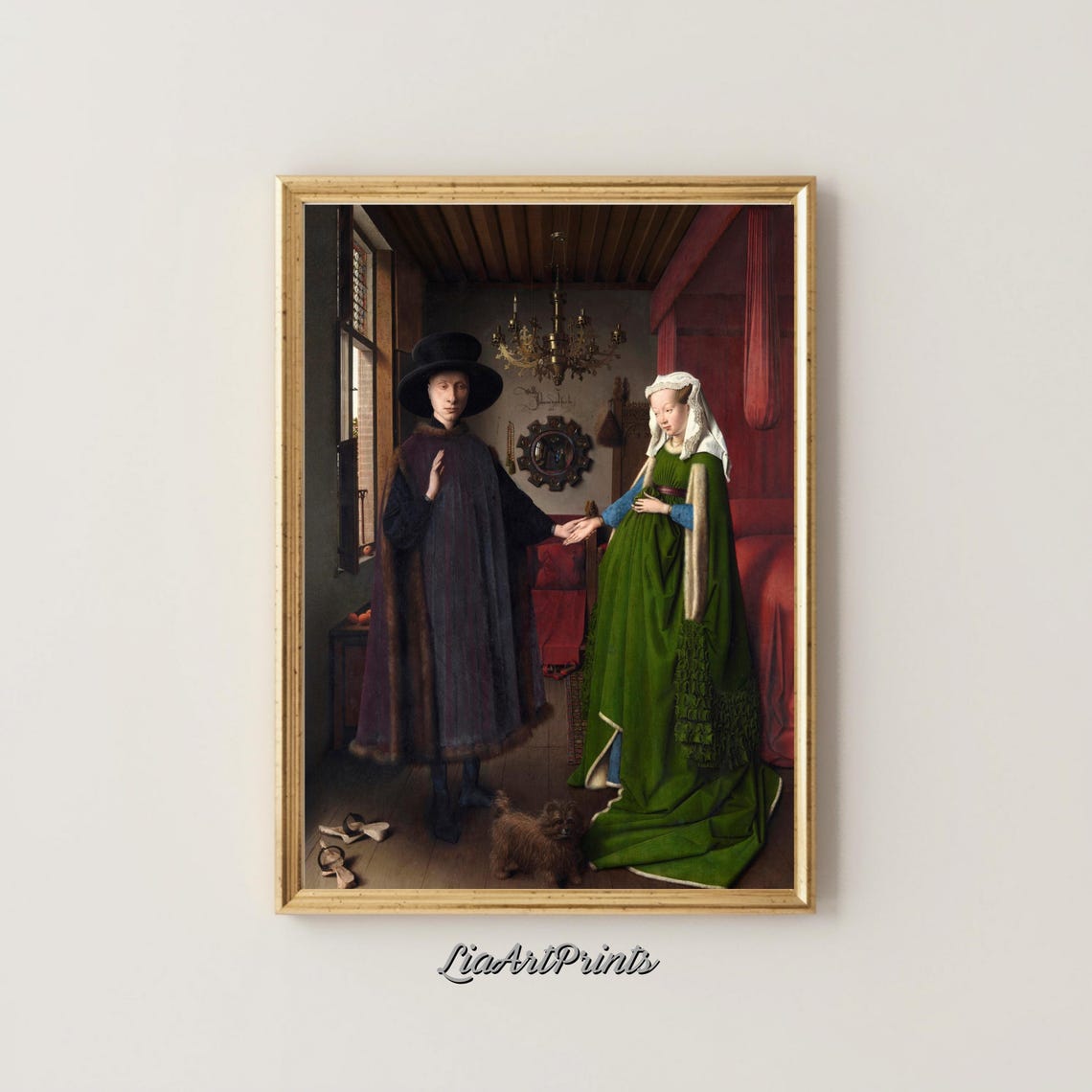 Jan van Eyck Arnolfini Portrait Renaissance Masterpiece Poster - Image 4