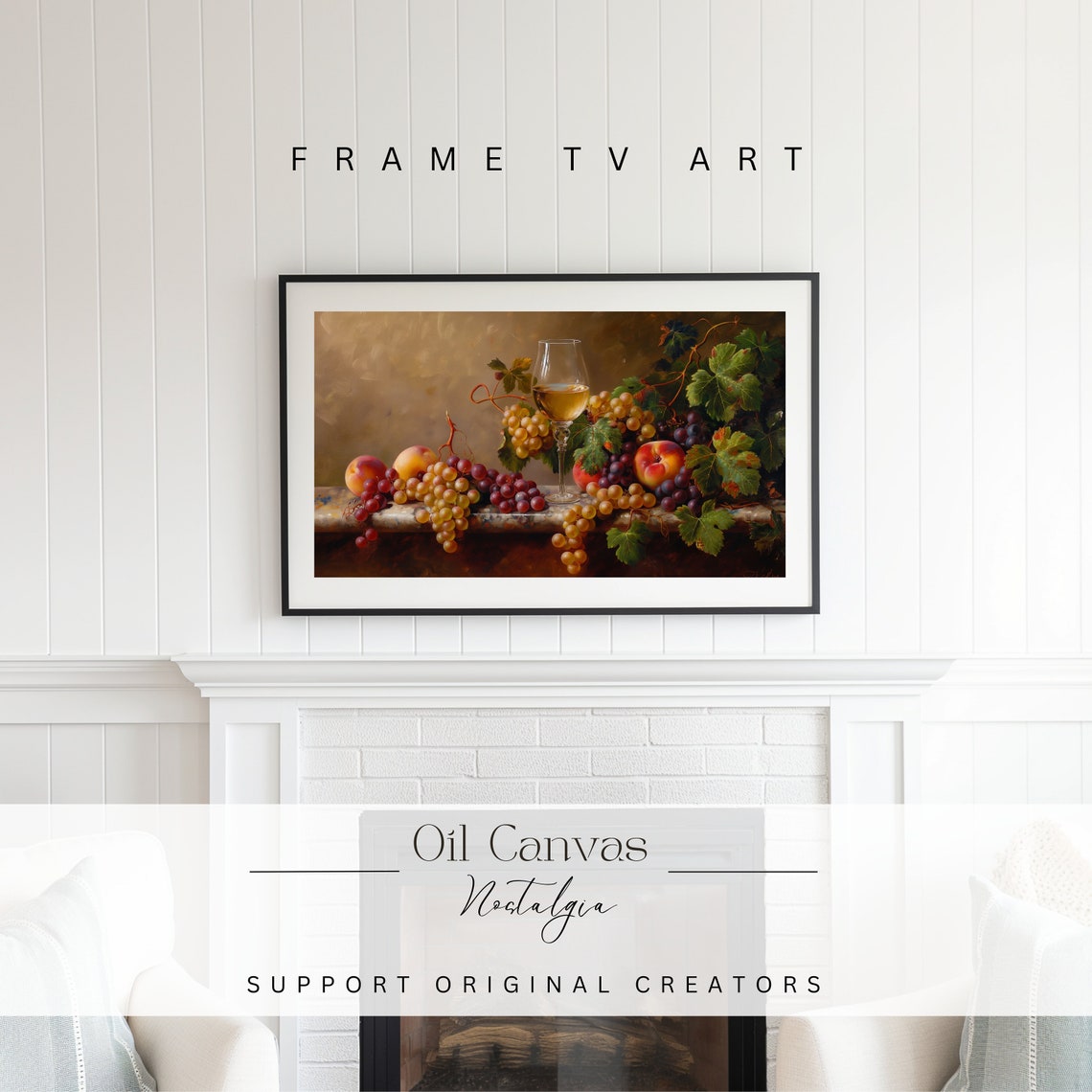 Country Kitchen Frame Tv Art Fine Art Vintage Still Life Decor Moody Black Autumn Wall Farmhouse Decor - Image 2