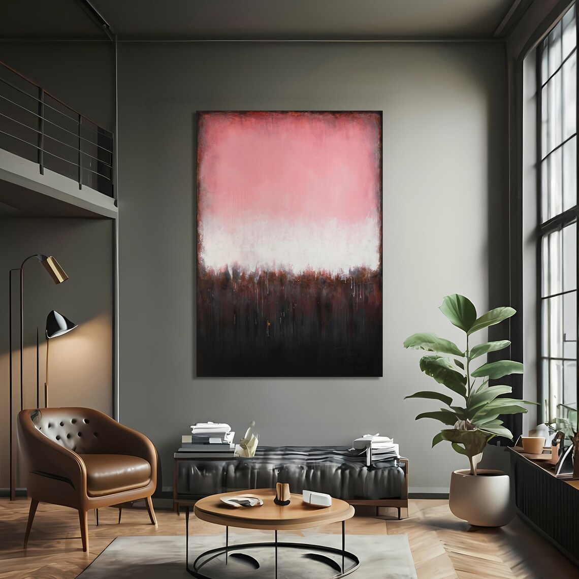 Modern Abstract Painting, Minimalist Home Decor - Image 3