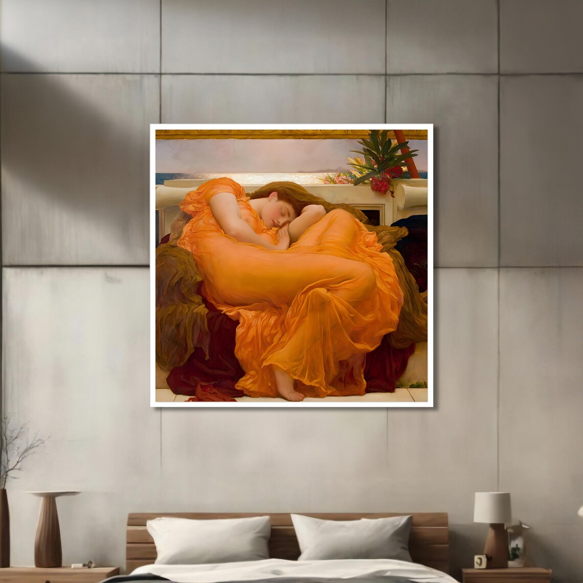 Flaming June, Classical Art Reproduction - Image 3