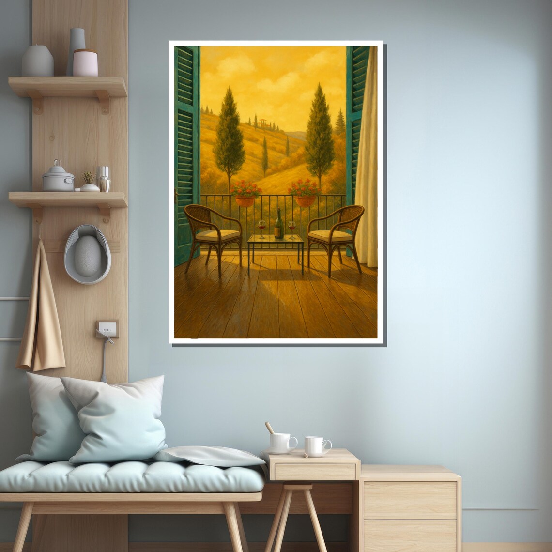Tuscany Balcony View, Travel Poster - Image 3