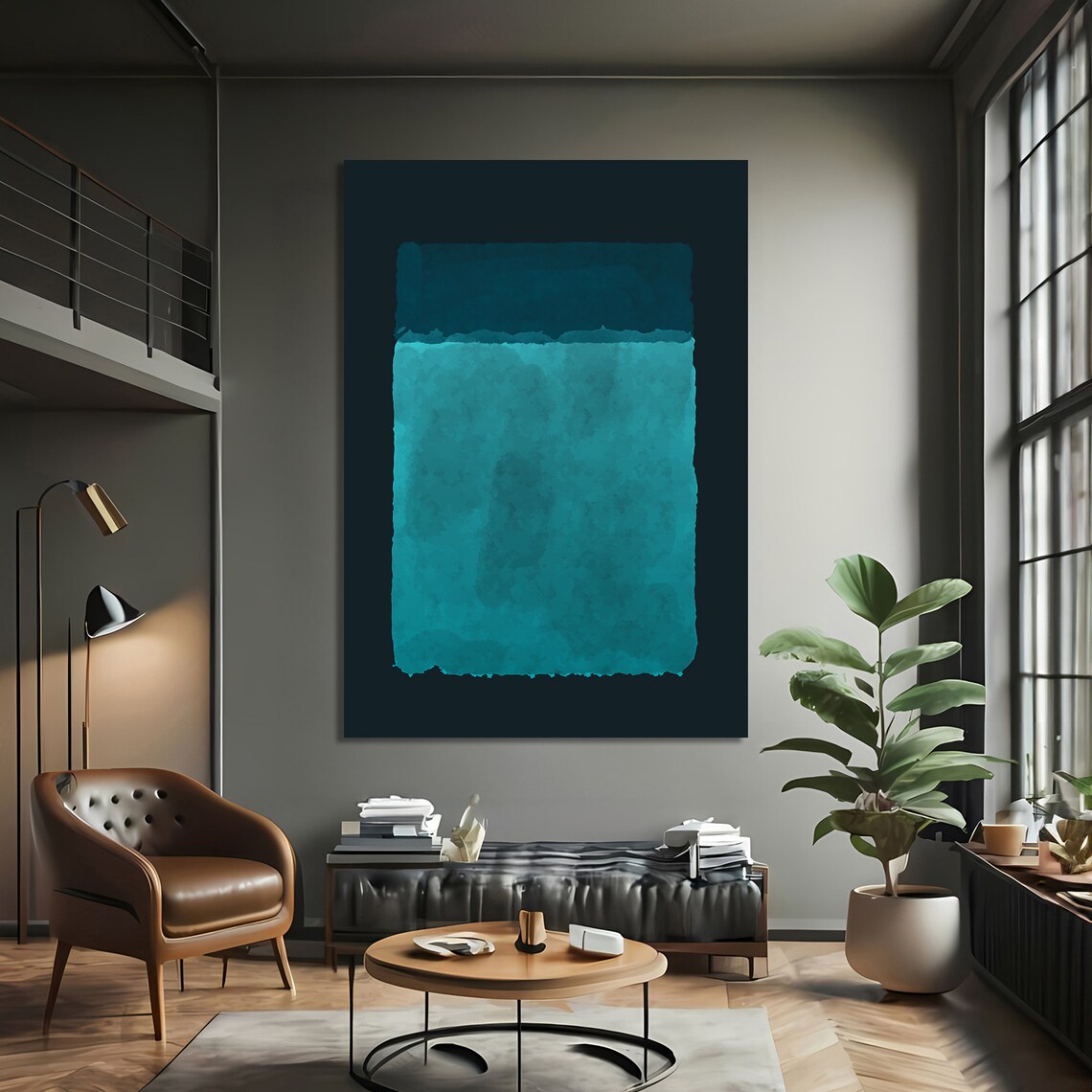Mark Rokhto Blue Gradient Minimalist Abstract - Image 3