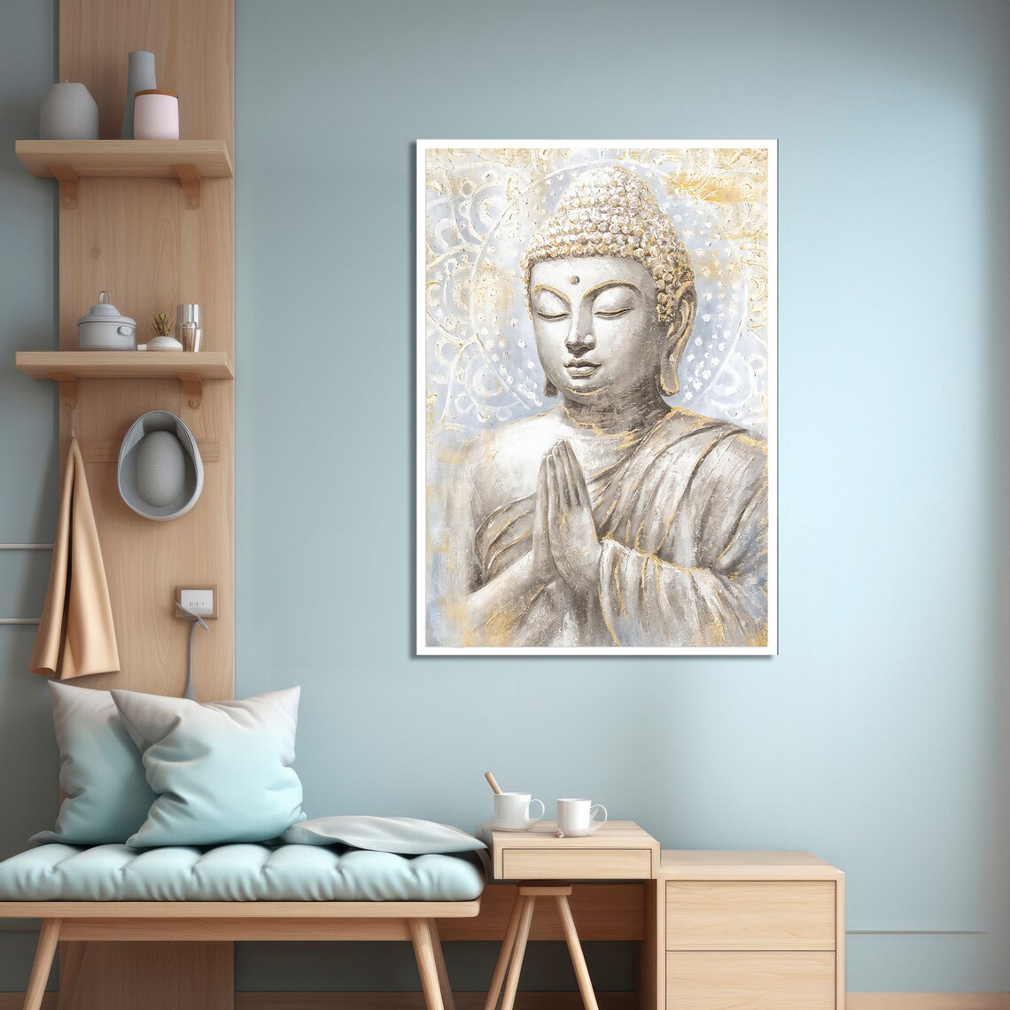 Buddha Painting, Meditative Wall Decor - Image 4