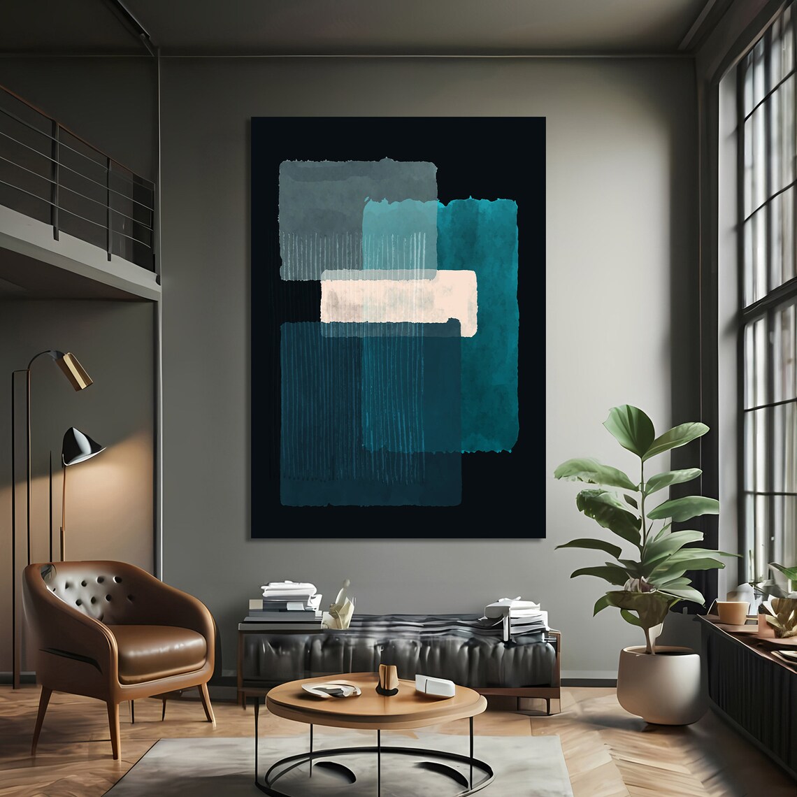 Mark Rokhto Inspired Abstract Art, Modern Decor - Image 3