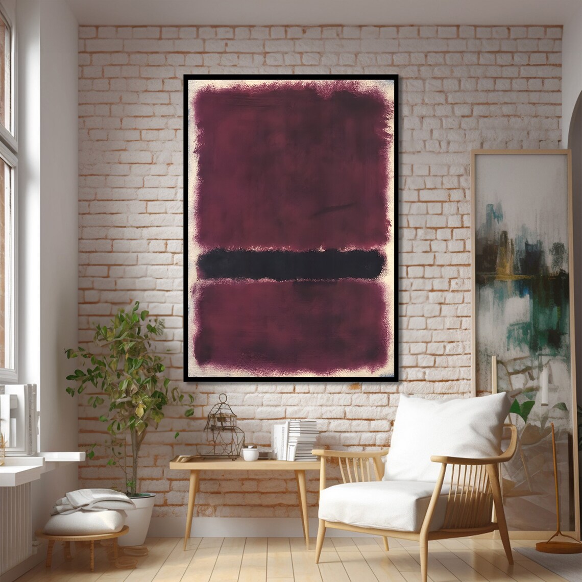 Mark Rothko Style Abstract, Sophisticated Modern Decor - Image 3