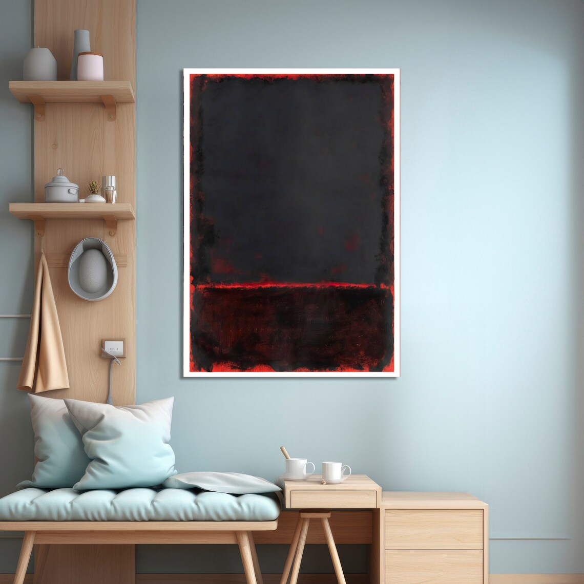 Mark Rothko Style Abstract Art Print, Dramatic Modern Decor - Image 4