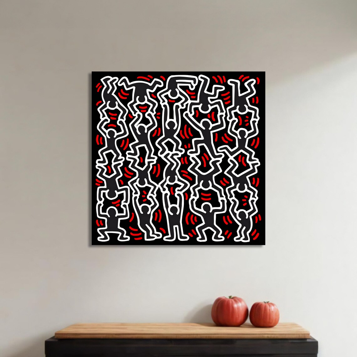 Dancing Figures Abstract Graffiti Art, Urban Decor - Image 4