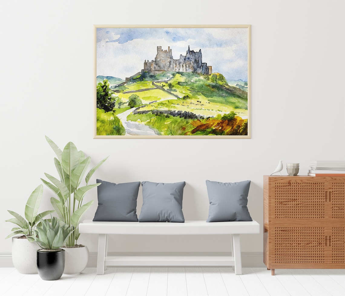 Rock Of Cashel Watercolor Travel Poster, Ireland - Image 3