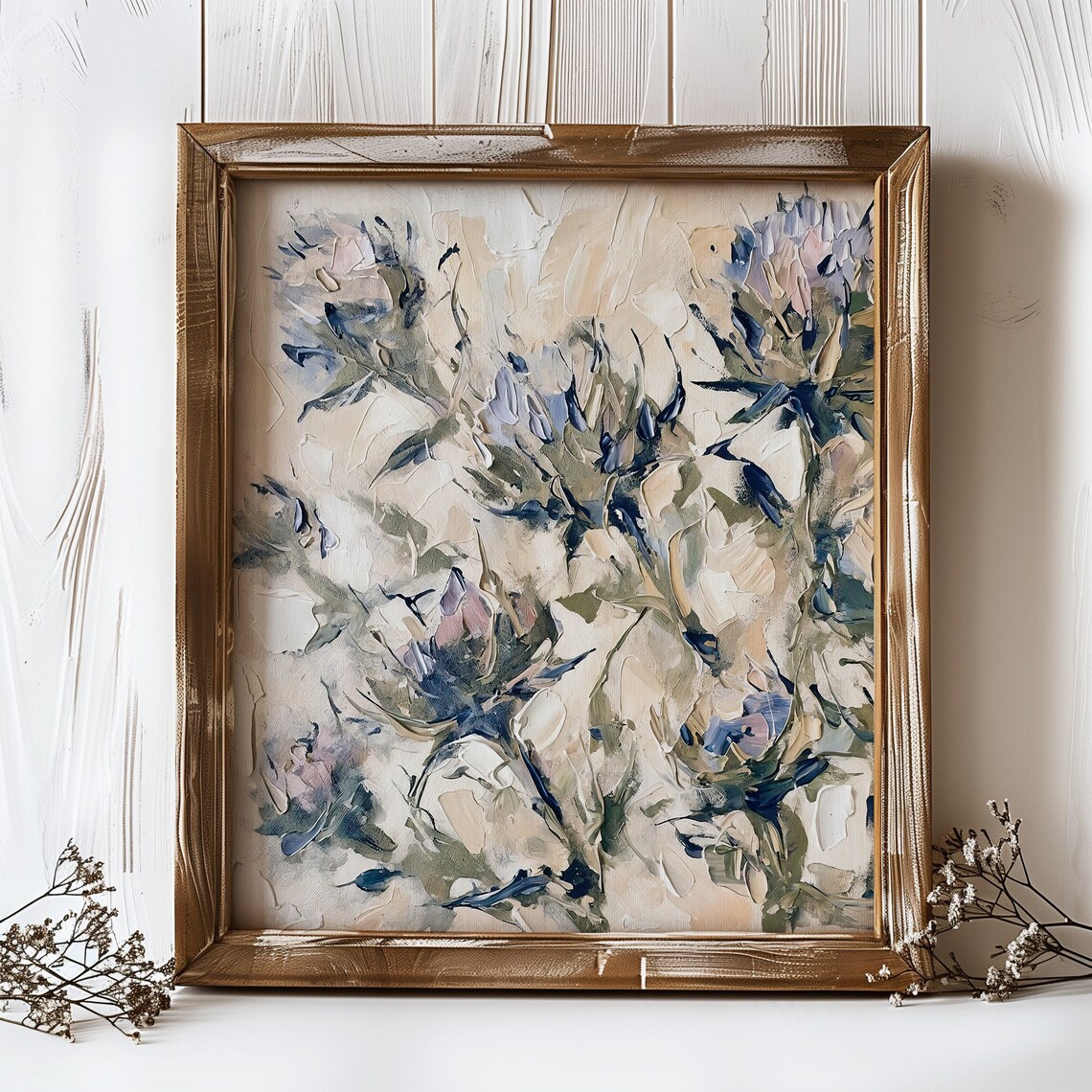 Thistle Oil-Painting Art Print, Scottish Farmhouse Decor - Image 5