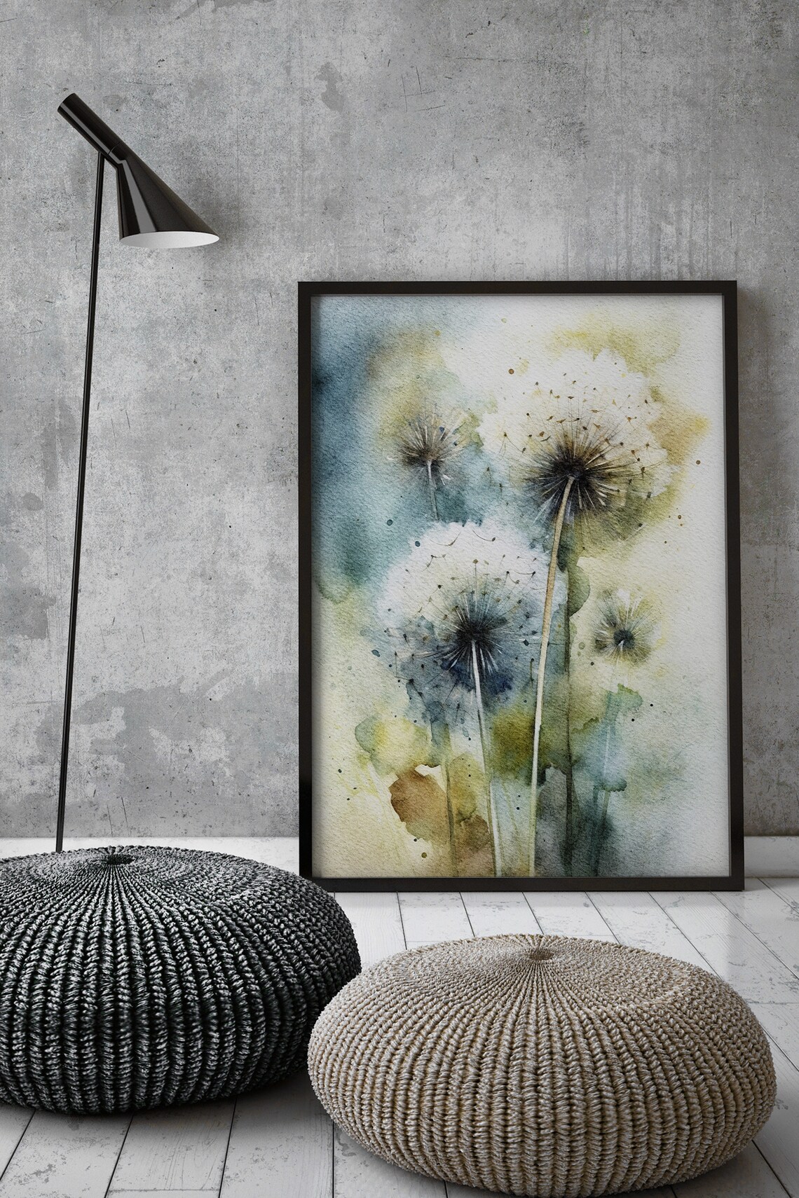 Dandelion Watercolor Botanical Wildflower Art Print - Image 4