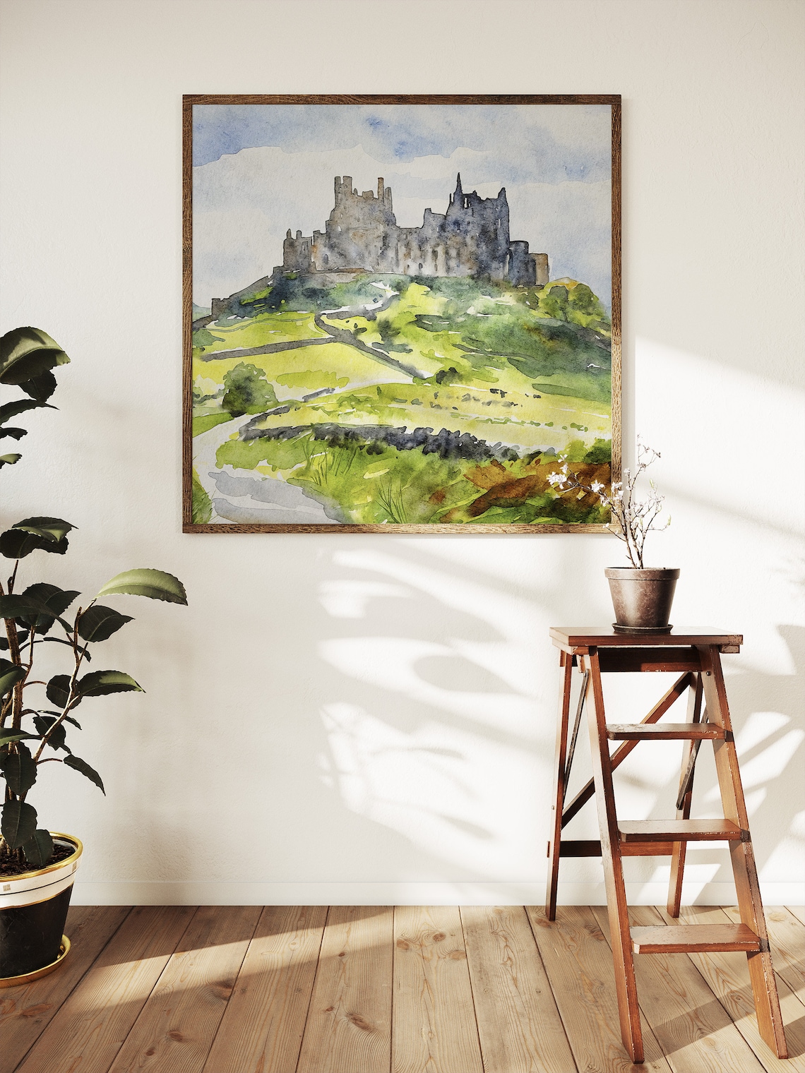 Rock Of Cashel Watercolor Travel Poster, Ireland - Image 4