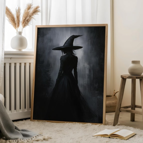 Witch Portrait, Gothic Decor Art Print