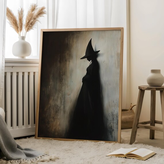 Witch Portrait Gothic Decor Art Print