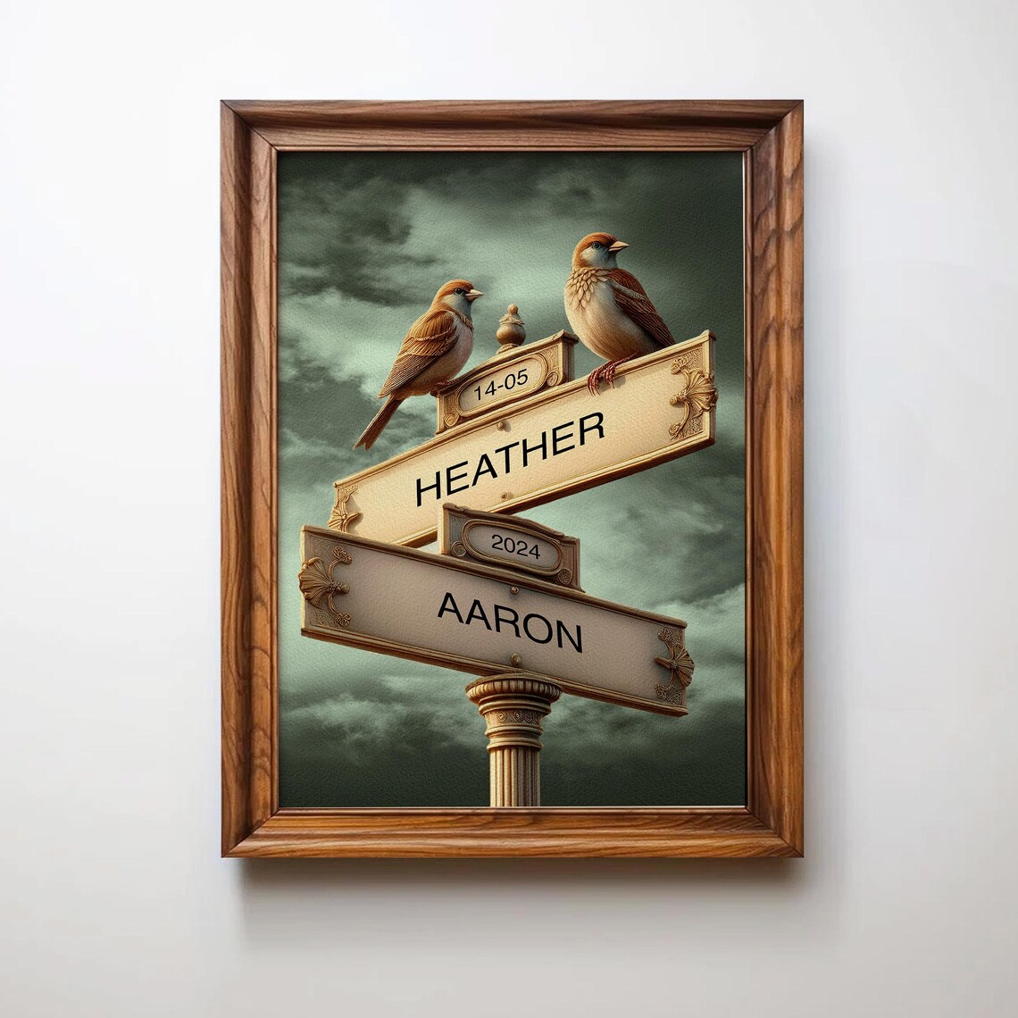 Personalized Vintage Street Sign, Anniversary Gift