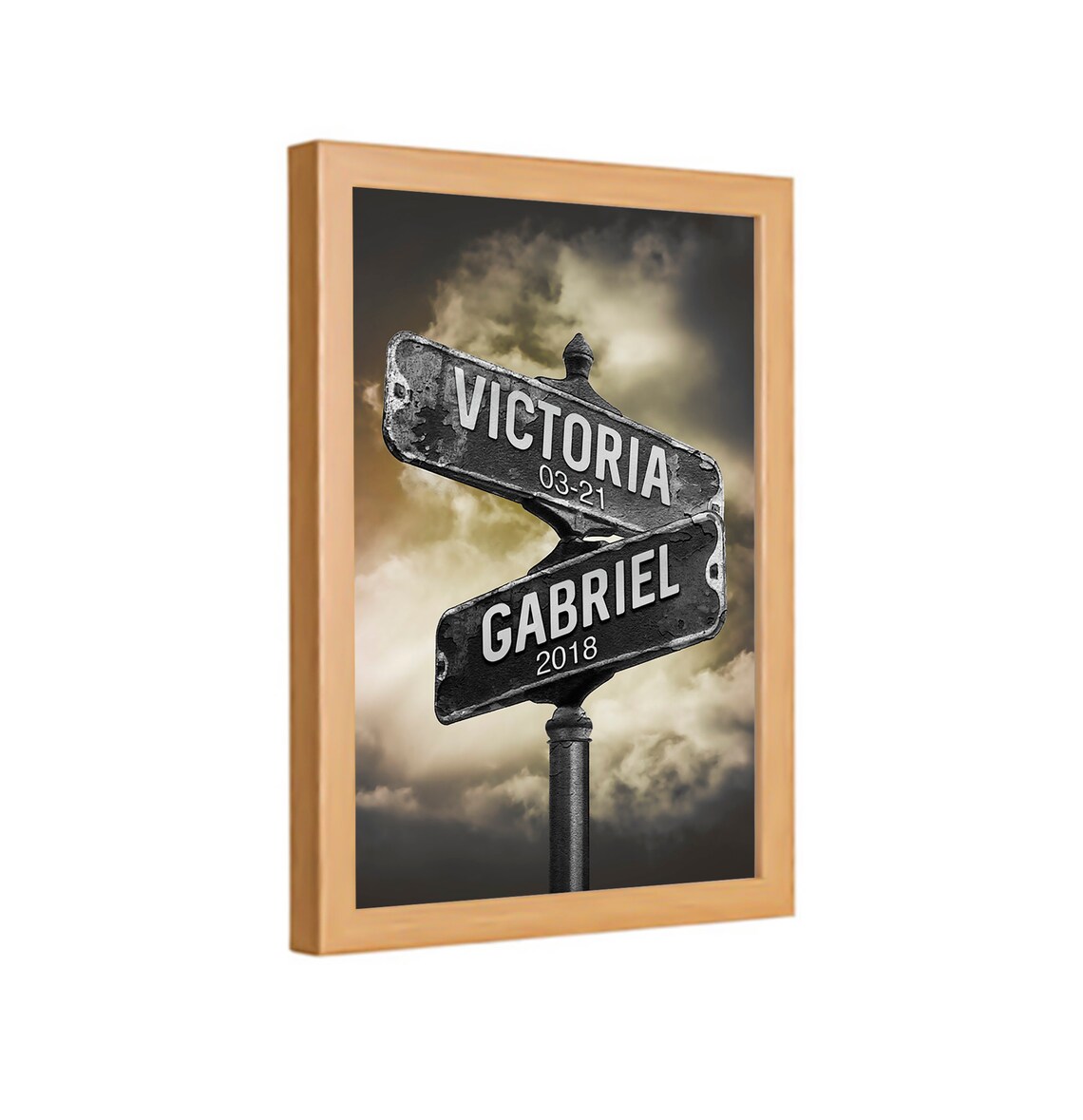 Personalized Street Sign Wedding Gift, Vintage Road Sign - Image 3