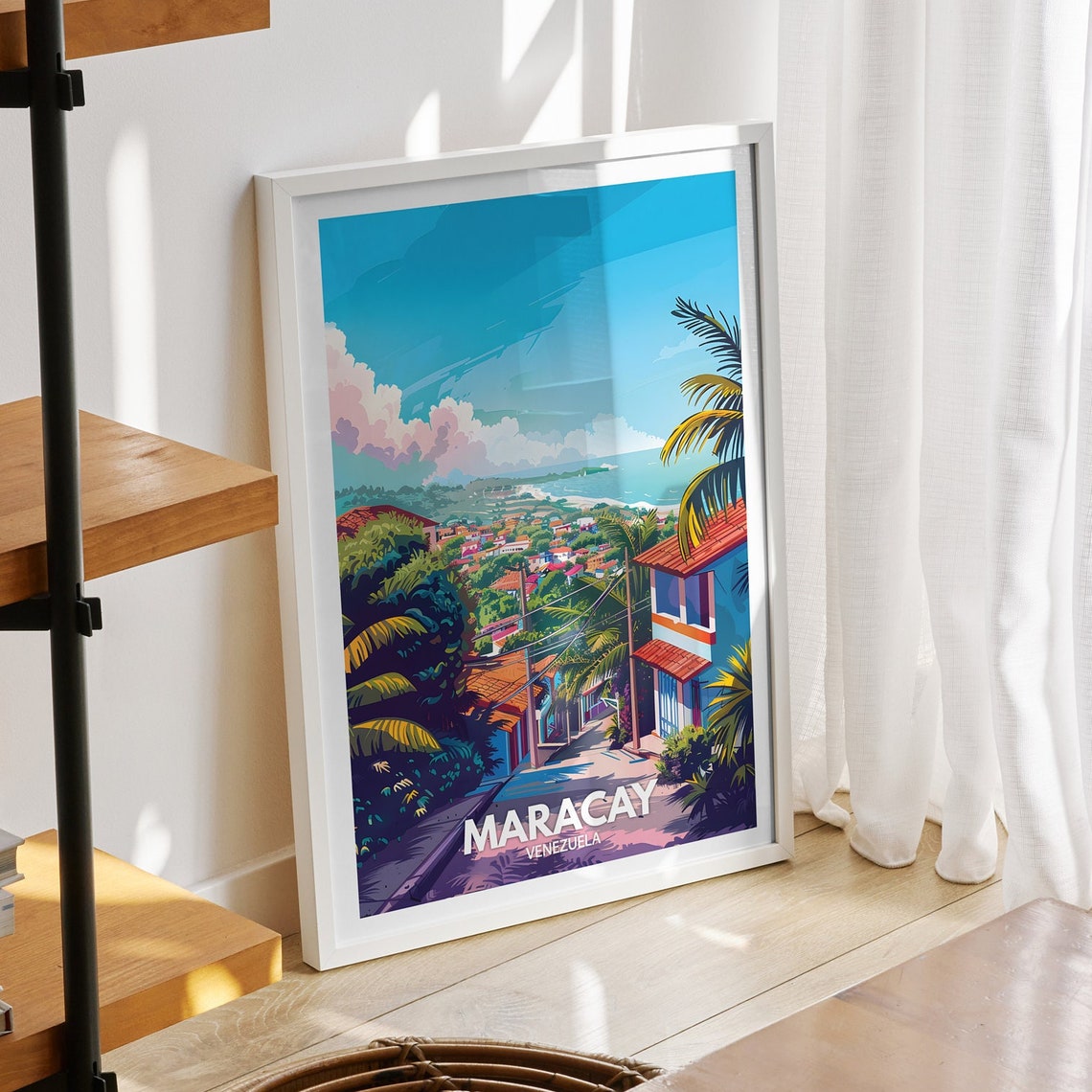 Maracay Travel Print Venezuela Maracay Travel Poster Venezuela Travel Poster Venezuela Cityscape Wall Art Unique City Decor