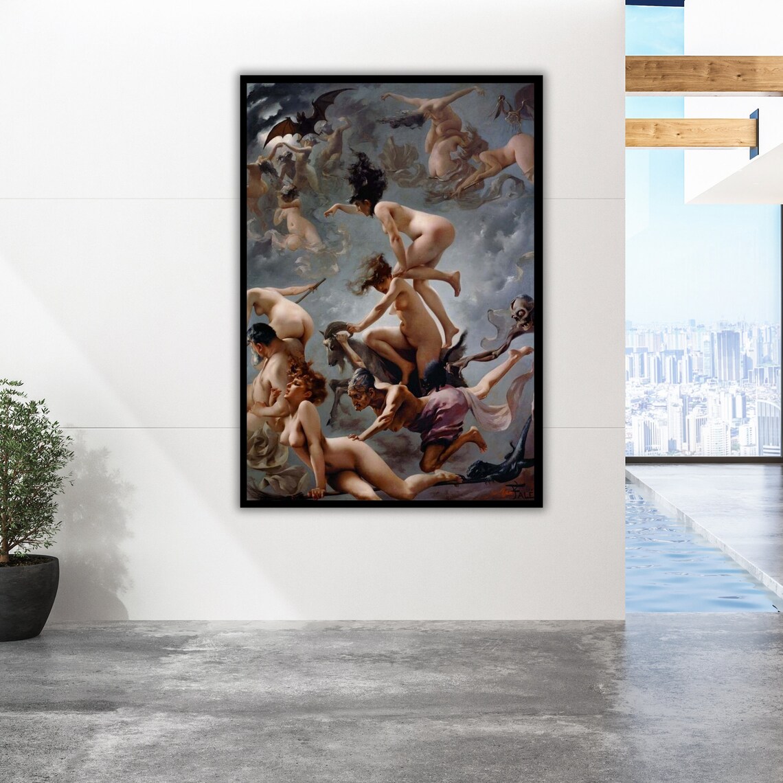 Witches Sabbath Luis Ricardo Falero Classic Painting Dark Fantasy Poster - Image 3