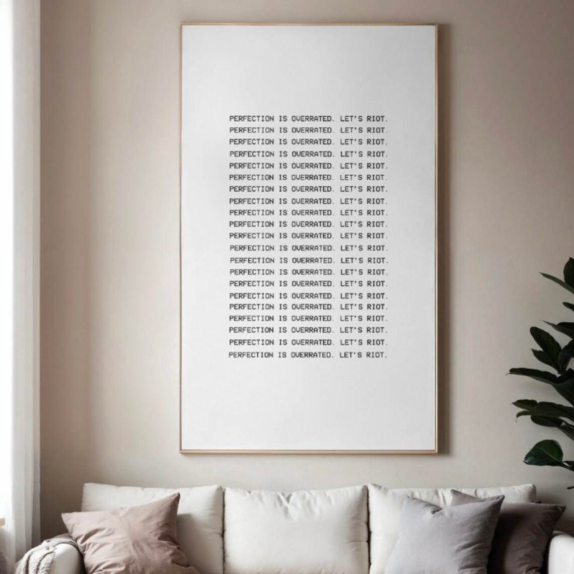Motivational Art Inspirational Quote Rebellion Bold Statement Poster Modern Typography Decor Unique Wall Creative