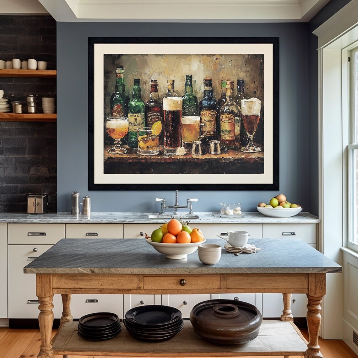 Dark Moody Irish Pub Art, St. Patricks Day Poster - Image 2