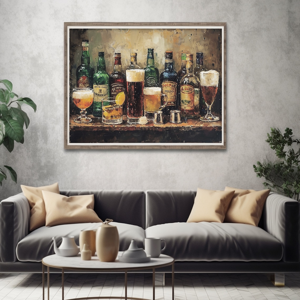 Dark Moody Irish Pub Art, St. Patricks Day Poster - Image 4