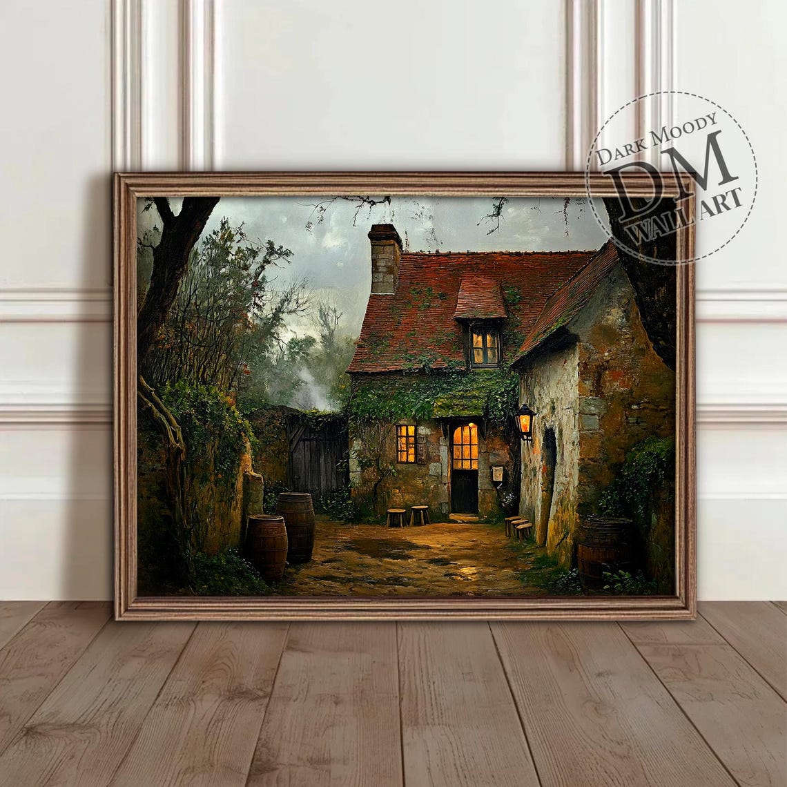 Irish Tavern Cottage Wall Art Rustic Gothic Pub Print