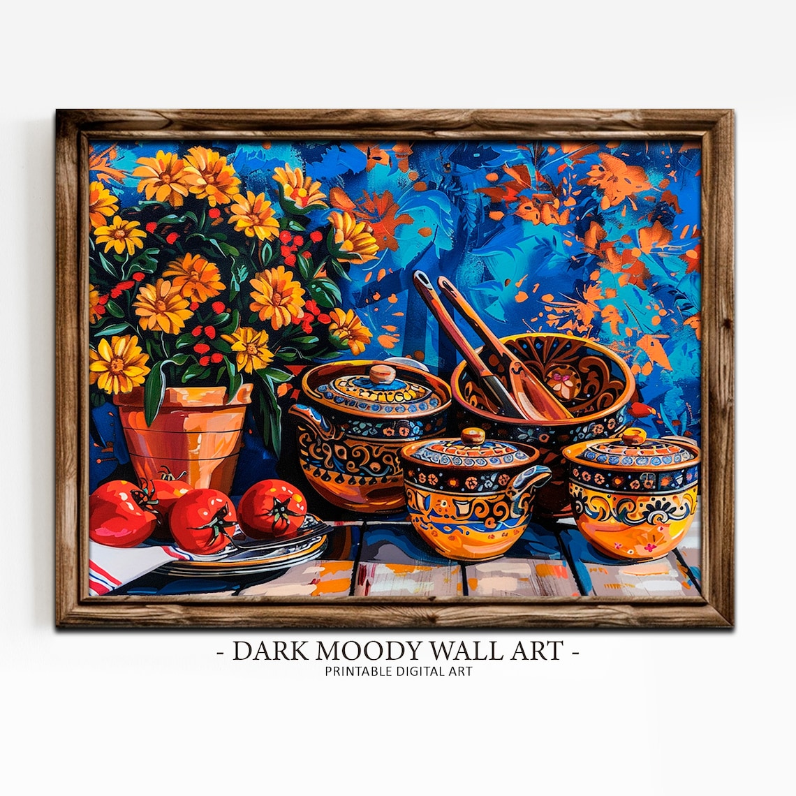 Mexican Talavera Kitchen Still Life Art Print