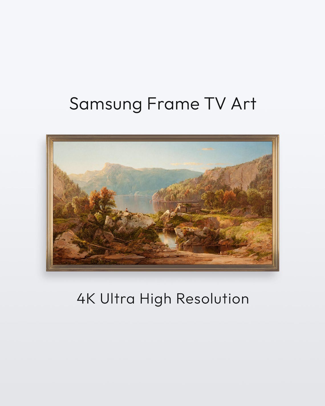 Samsung Frame Tv Art Morning On The Potomac Landscape Painting 4k Print