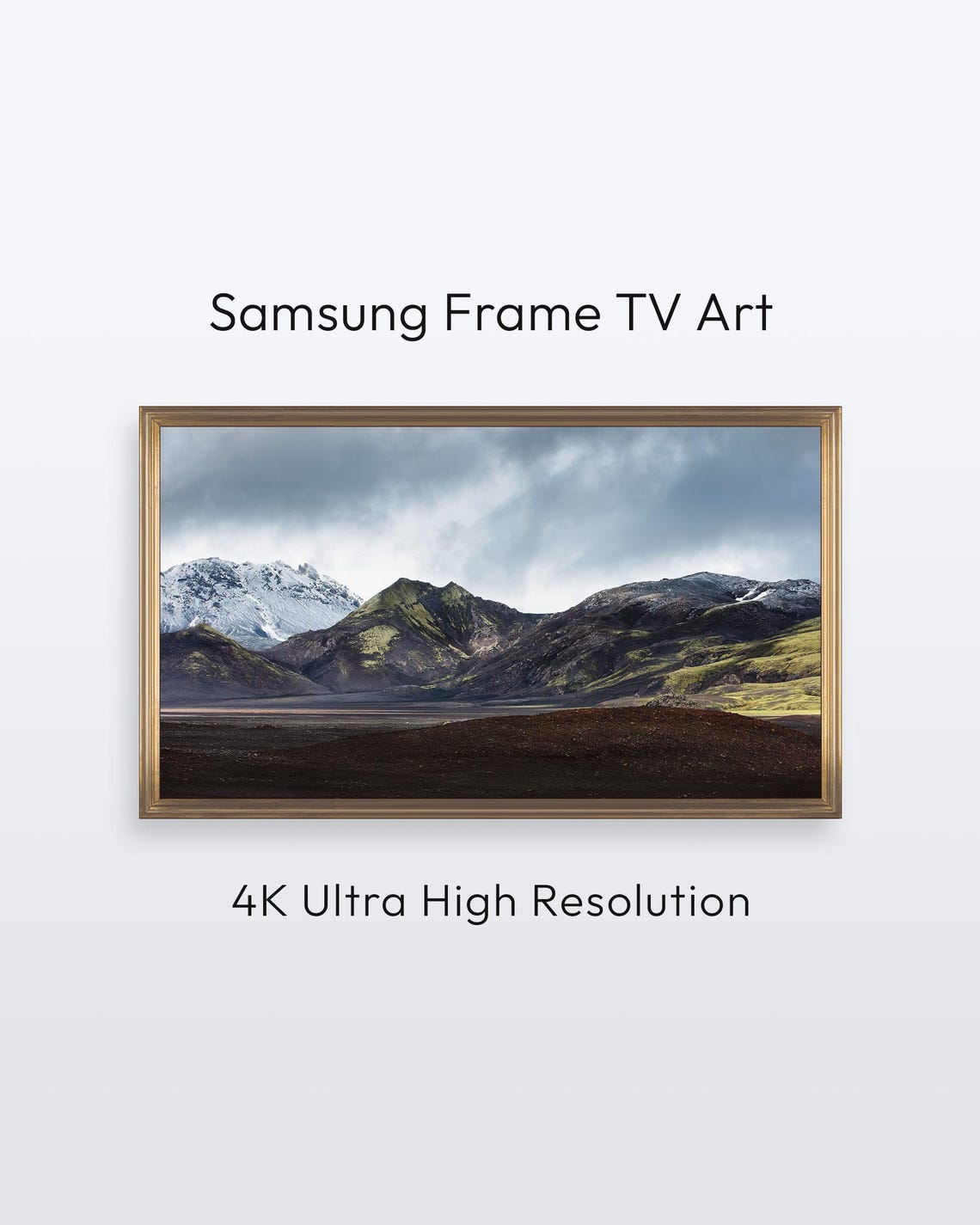 Iceland Mountain Samsung Frame Tv Art Nature Photography 4k Print