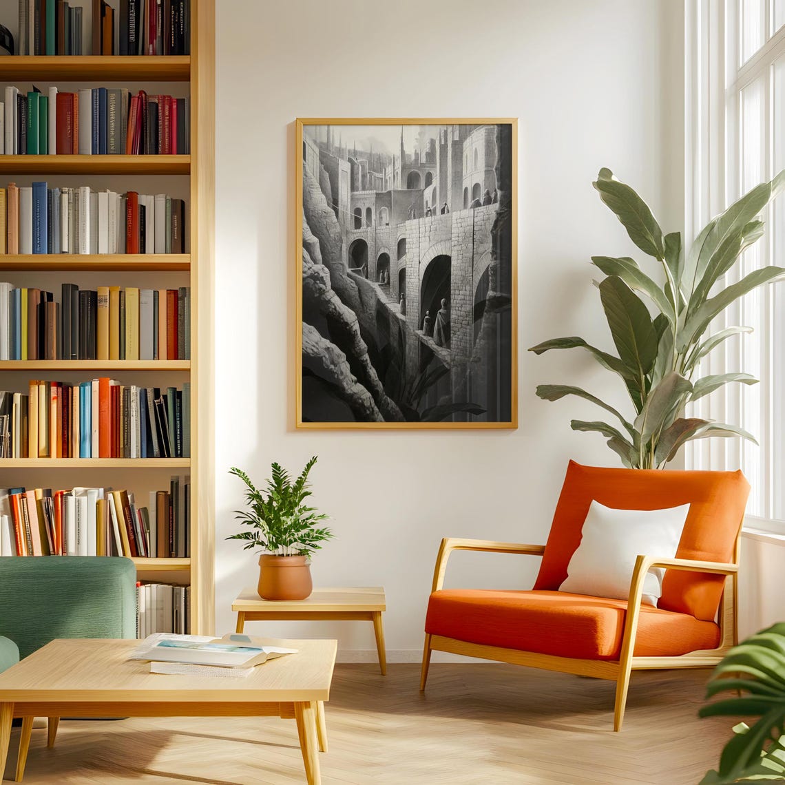 Moody Fantasy Dark Wall Hanging Masculine Wall Art Art Hyperbeast Decor Over Bed Wall Art - Image 2