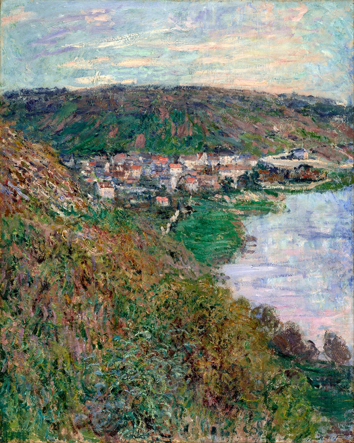 Claude Monet View Of Vtheuil Fine Art Glice 1880 Sku 0080 - Image 2