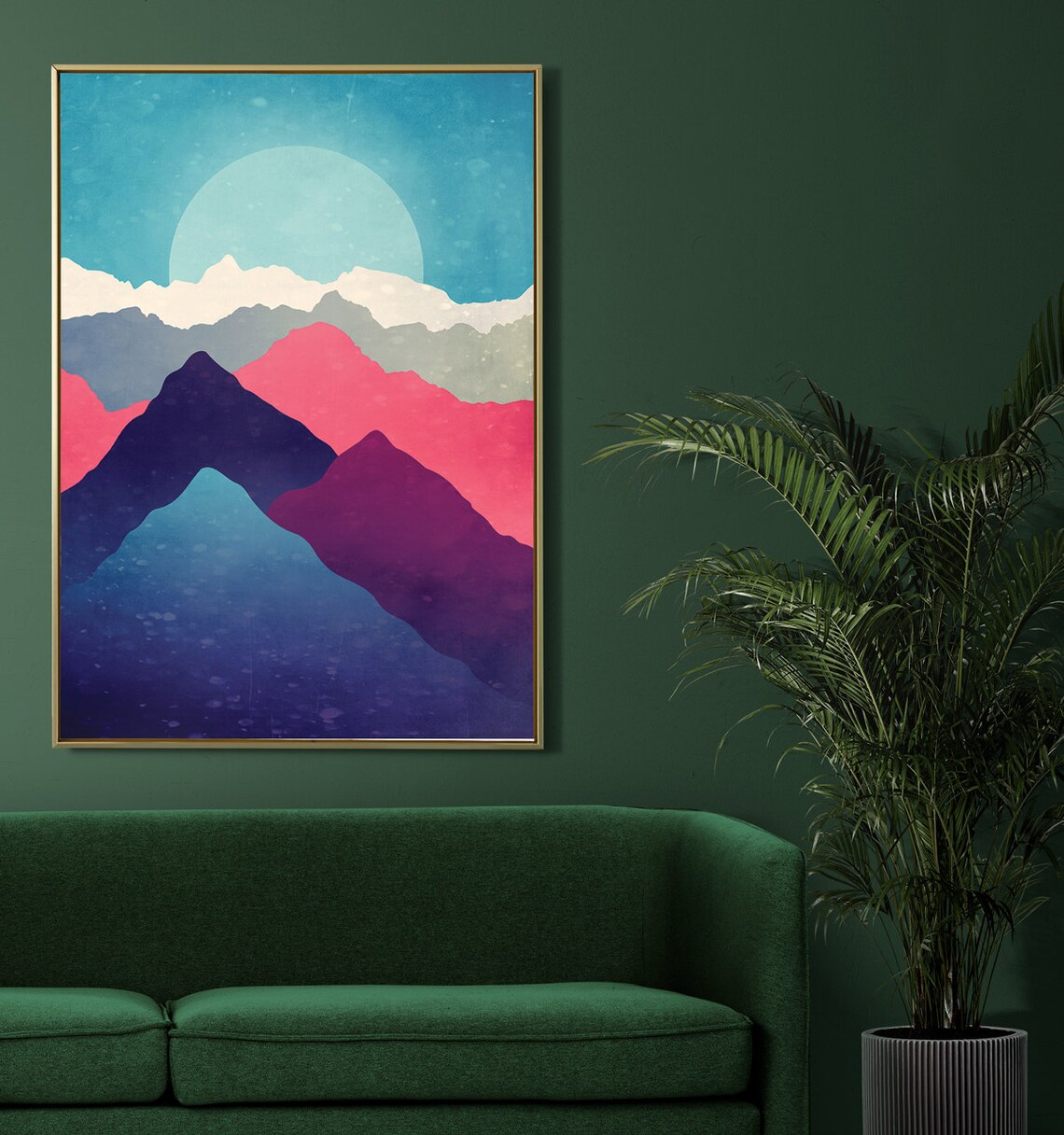 Mountain Range Landscape Art Print - Image 3