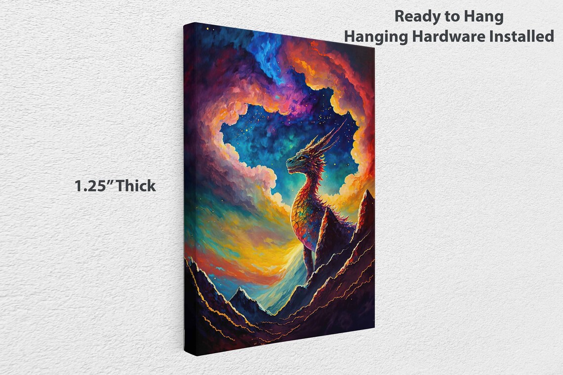 Dragon Portrait Art Print - Image 3