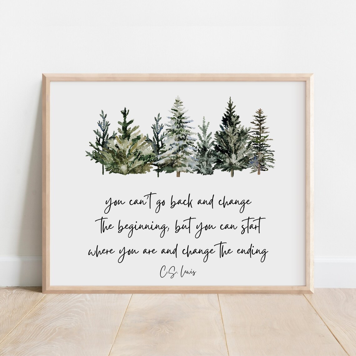 C.S. Lewis Quote Recovery Anniversary Art Print