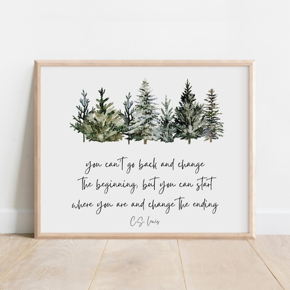 C.S. Lewis Quote Recovery Anniversary Art Print