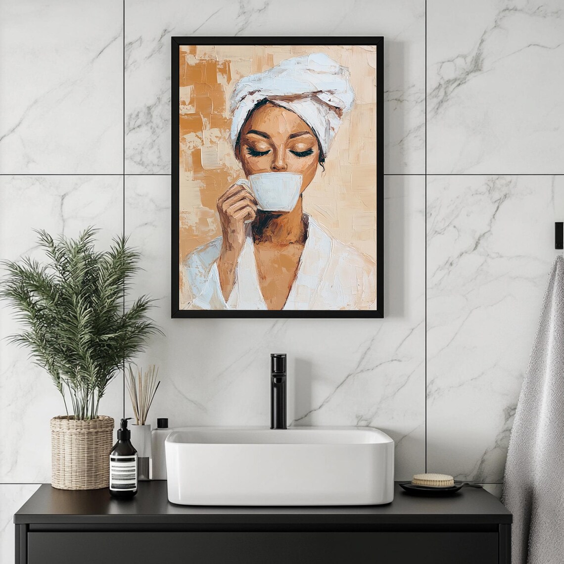 Coffee Time Art Print Vintage Style Print Room Wall Art Bedroom Wall Art Kitchen Decor Living Room Wall Print Gift - Image 4