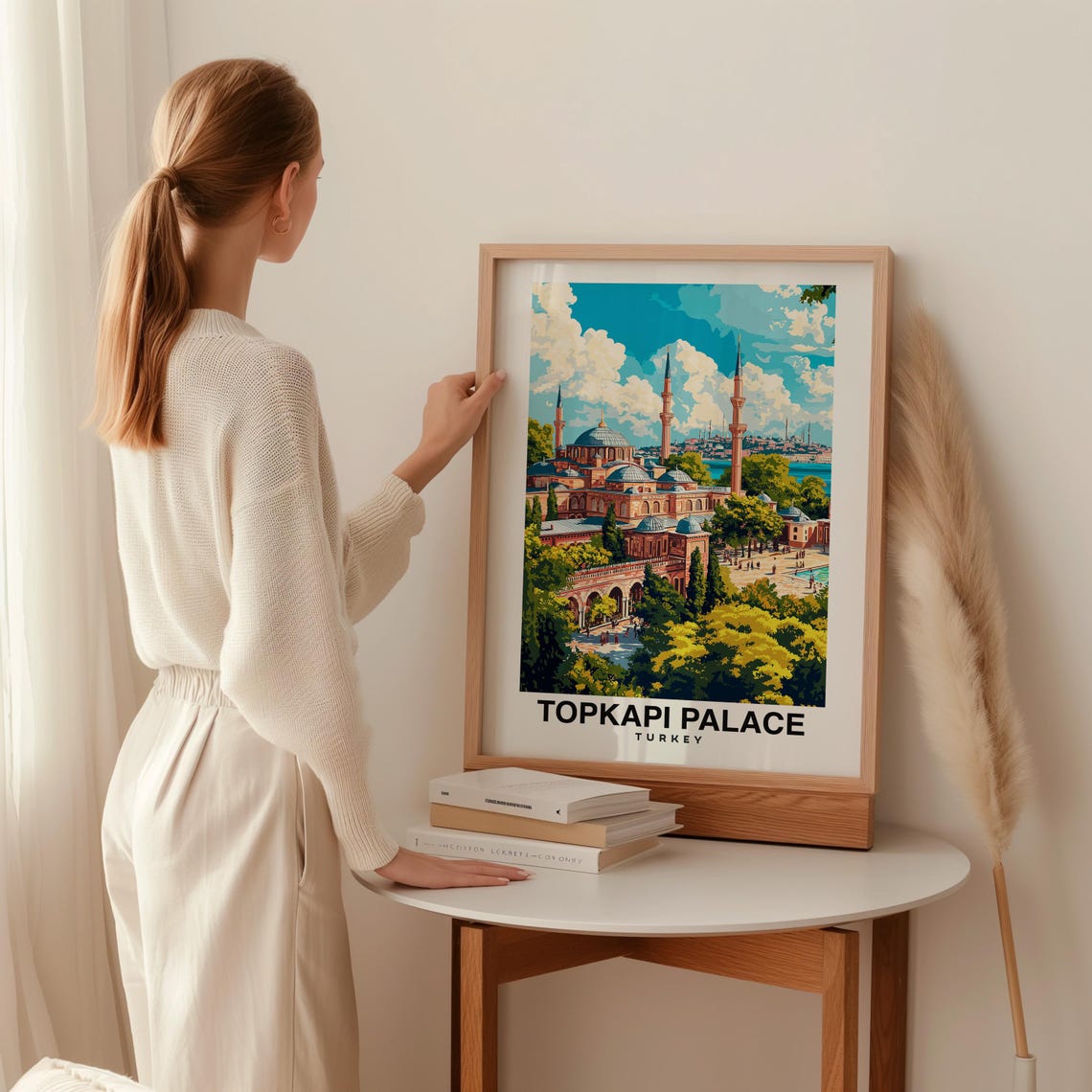 Topkapi Palace Travel Print Topkapi Palace Turkey Landmark Landmark Poster Birthday Present Wedding Gift - Image 2