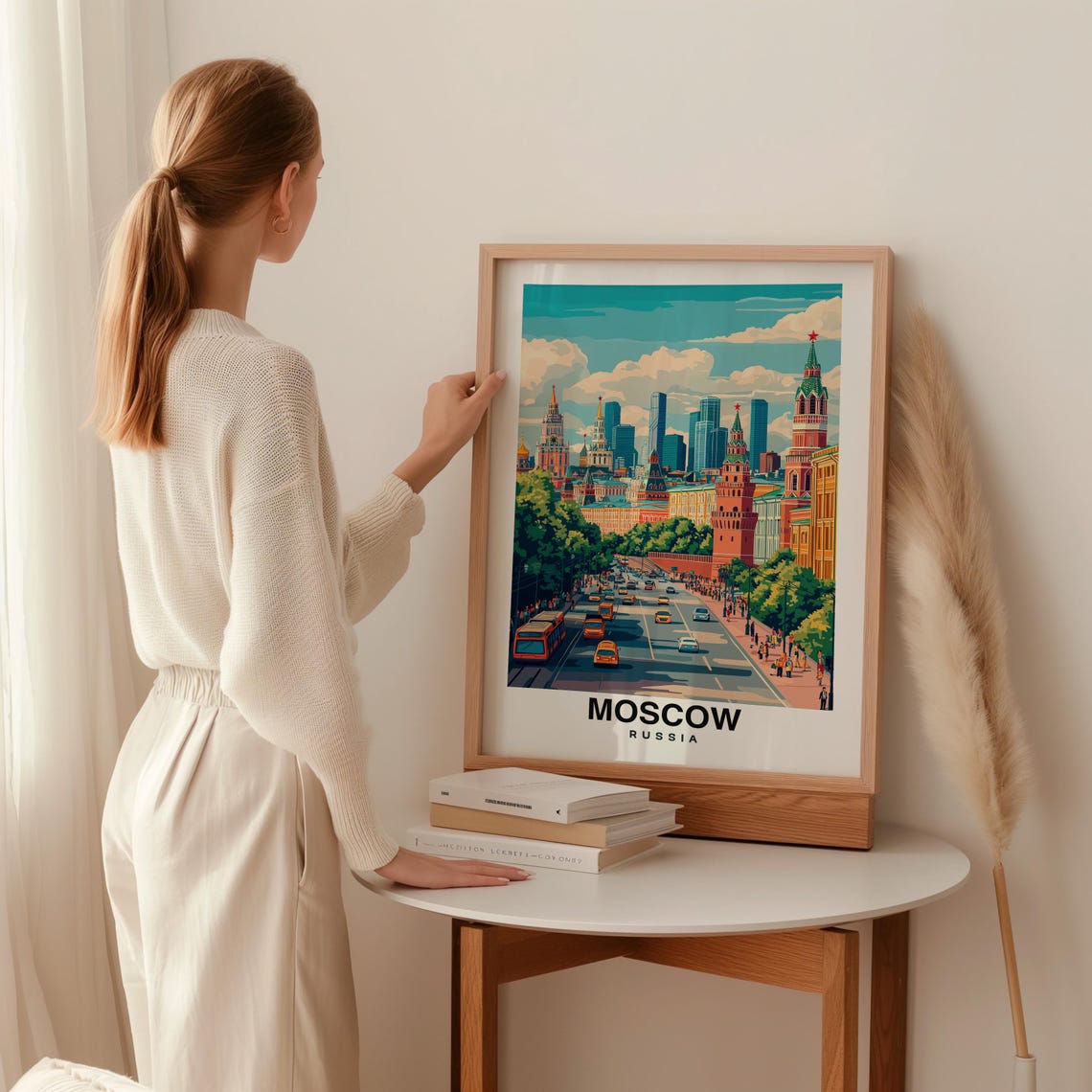 Moscow Print Russia Poster Travel Wall Art Cityscape Print Europe Poster Historic Art Urban Decor Scenic Print Travel Poster - Image 2