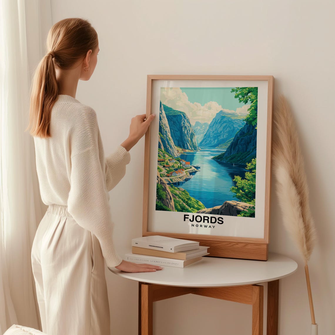 Fjords Norway Travel Print Wall Art Fjords Norway City Print Fjords Norway Travel Gift Fjords Norway Poster - Image 2