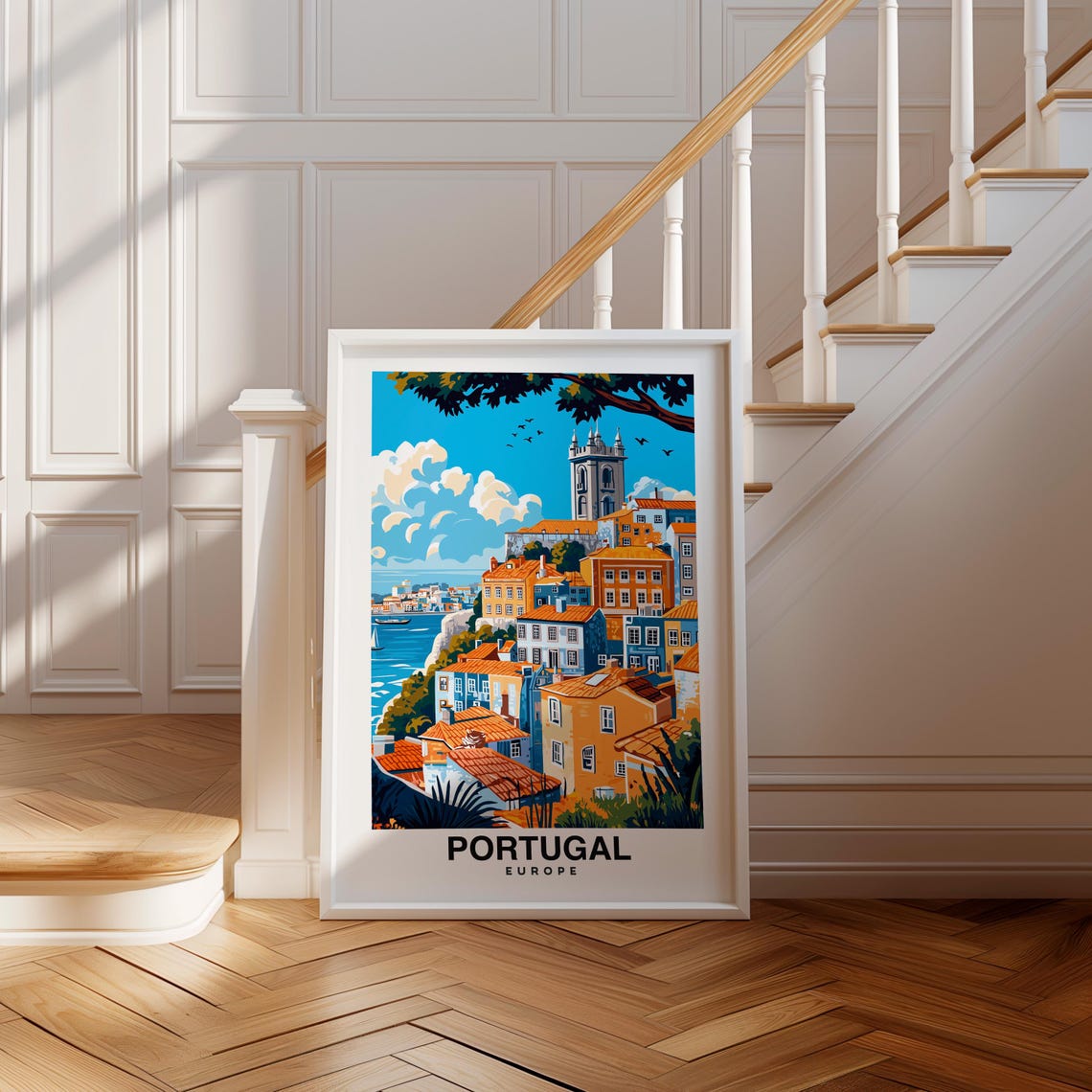 Portugal Poster Lisbon Lisbon Print Portugal Travel Gift Portugal Birthday Gift Wedding Gift Portugal Heritage