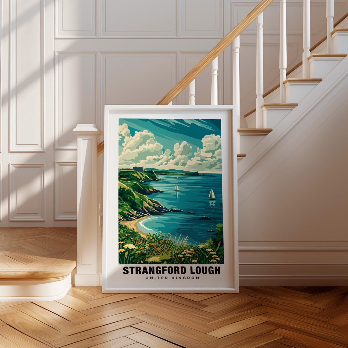 Strangford Lough Print Northern Ireland Poster Strangford Lough Views Strangford Lough Coast Strangford Lough Wildlife Northern Ireland