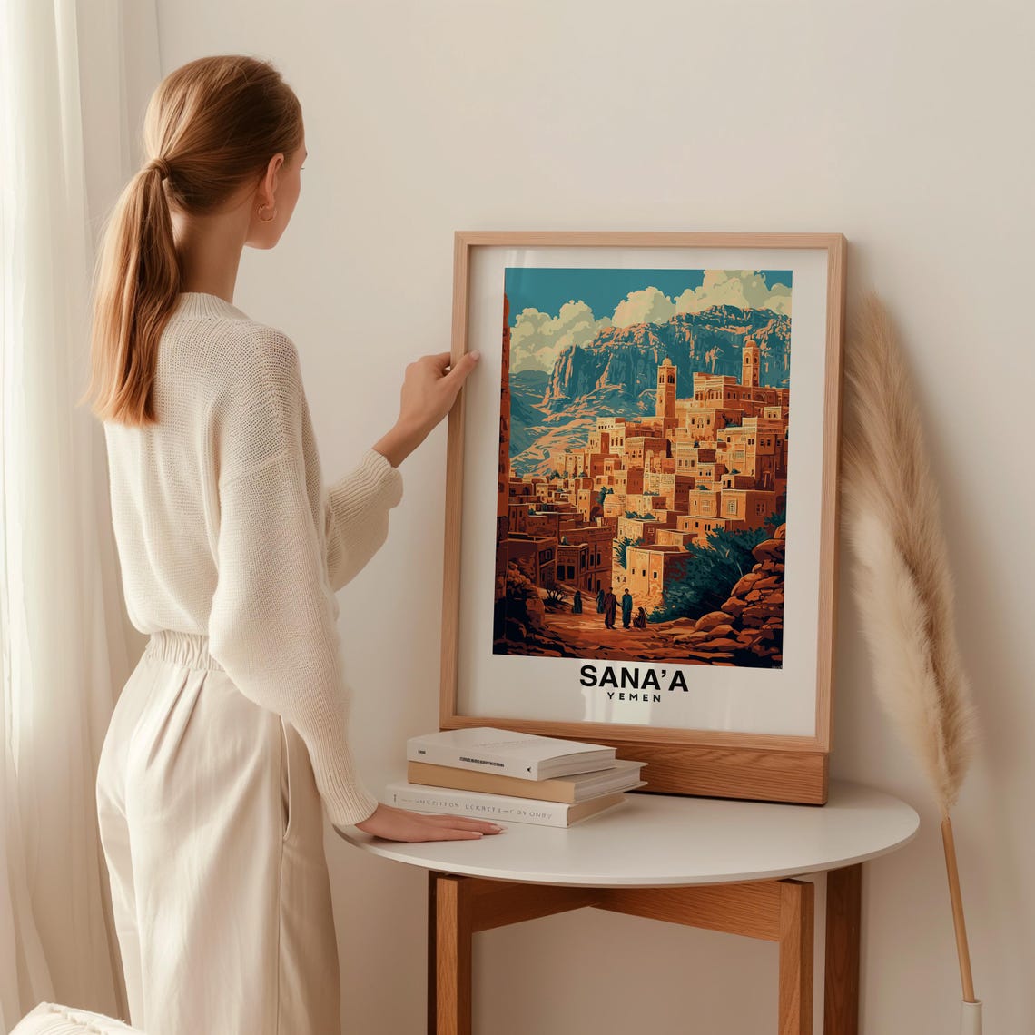 Sanaa City Print Sanaa Travel Poster Yemen Travel Gift Sanaa Yemen Poster Sanaa Gift Middle Eastern Culture Art - Image 2
