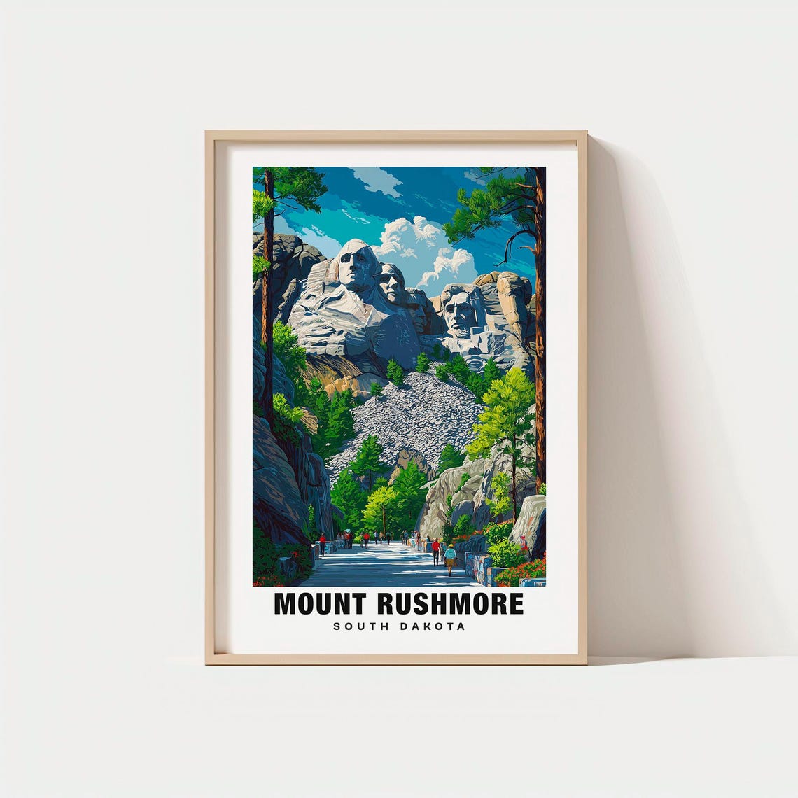 Mount Rushmore South Dakota Presidential Faces Monument Poster