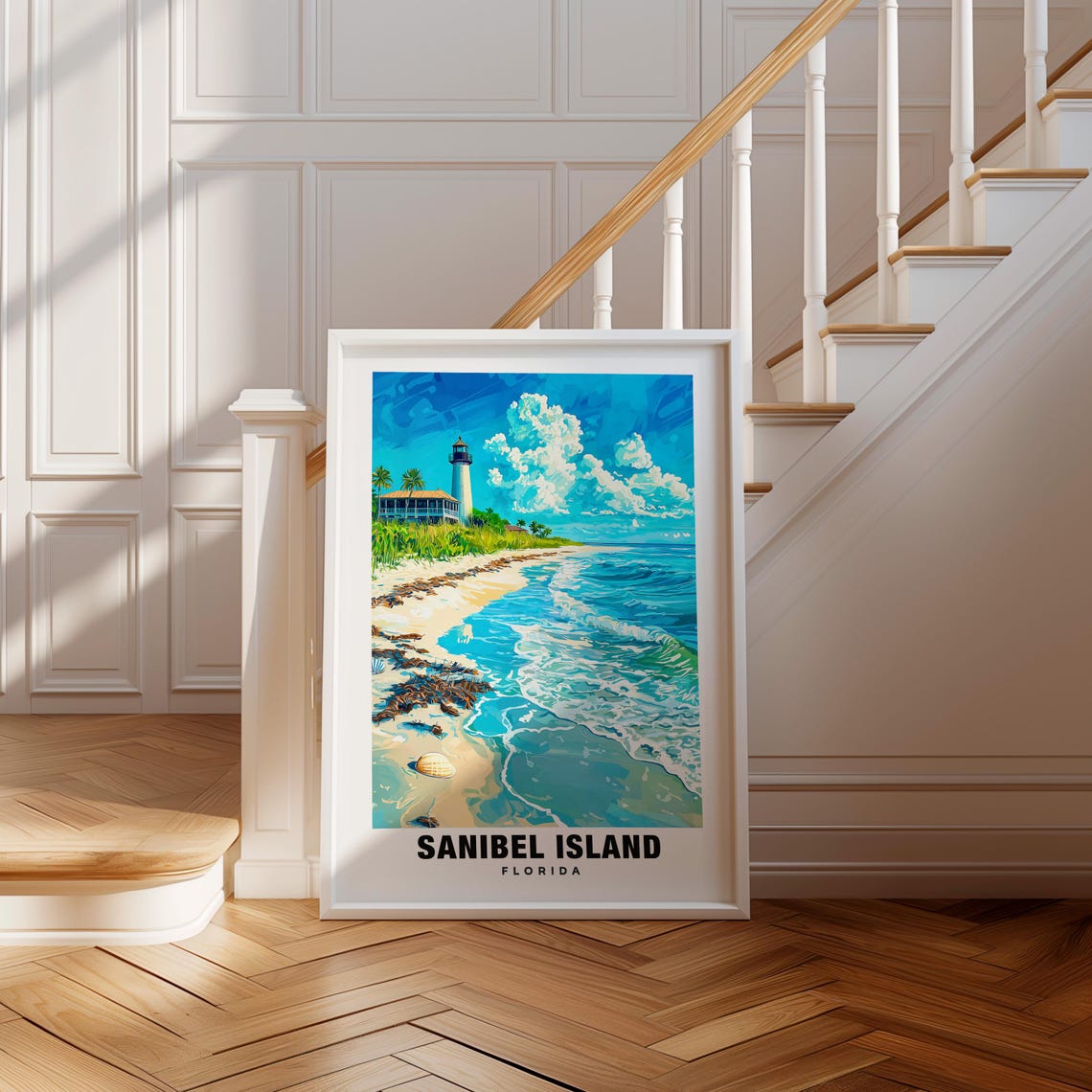 Sanibel Island Print Florida Poster Sanibel Island Views Sanibel Island Landmarks Sanibel Island City Florida Charm Sanibel Island
