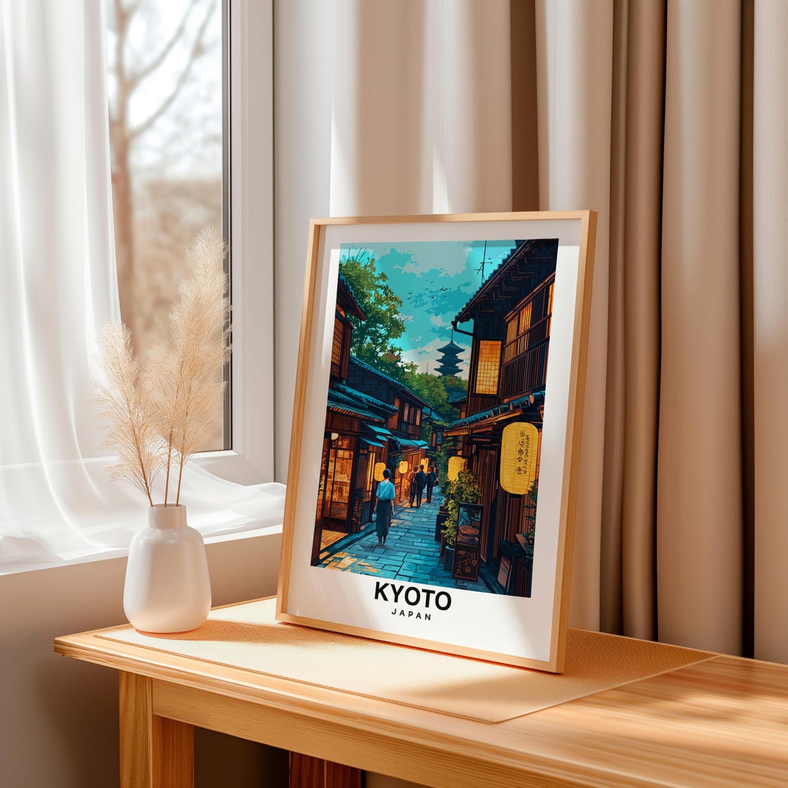 Kyoto Travel Print Kyoto Japan Travel Gift City Poster Birthday Present Wedding Gift Japenese Culture - Image 3