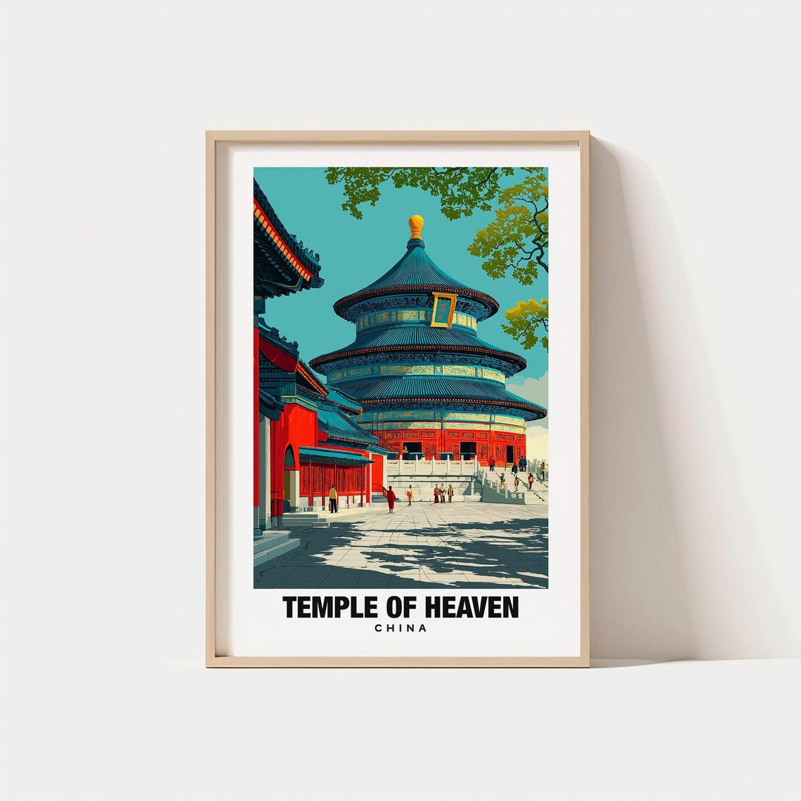 Temple Of Heaven Beijing China Imperial Architecture Travel Poster
