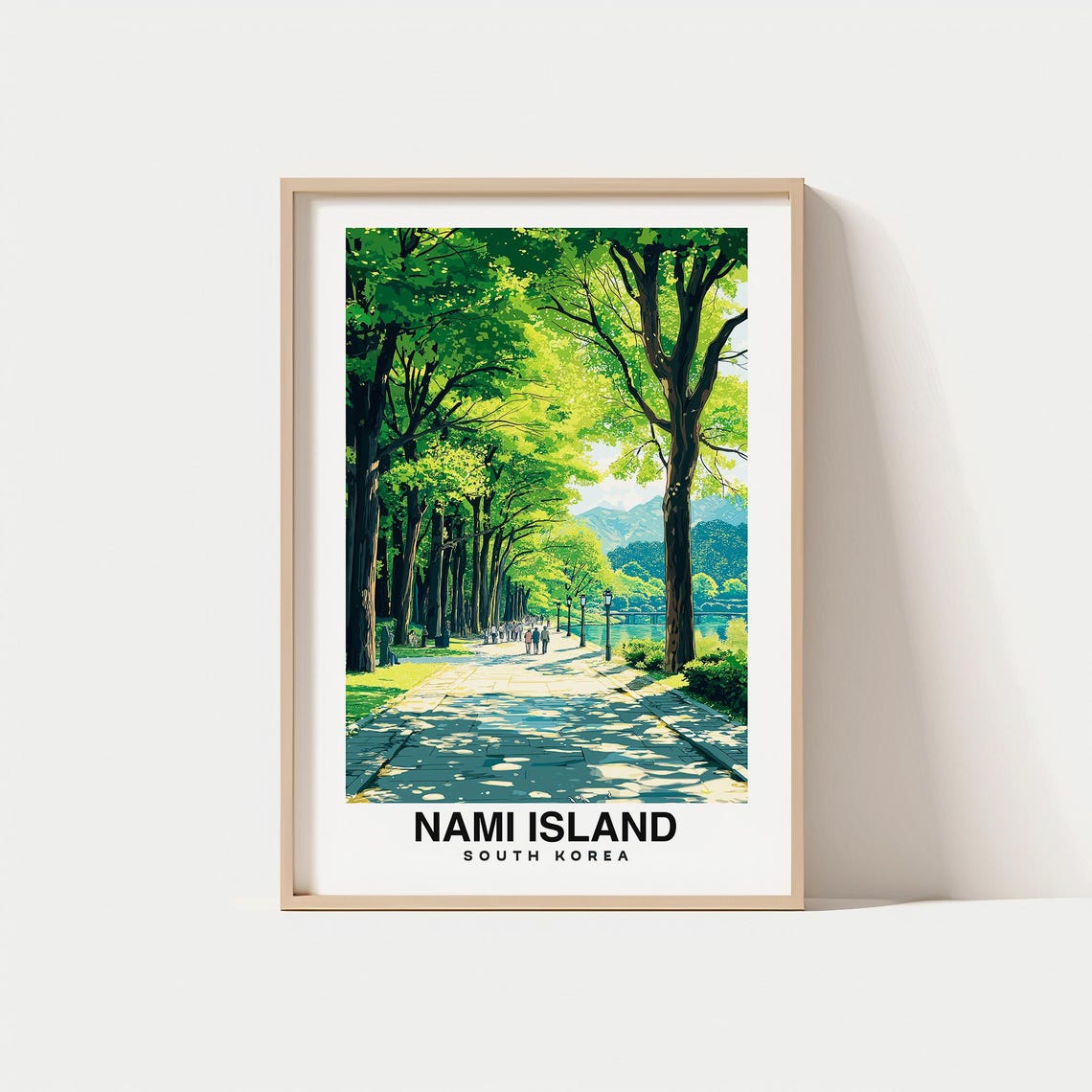 Nami Island Print South Korea Poster Nami Island Views Nami Island Art Korea Charm Nami Island Beauty Scenic Landscape Cultural Art