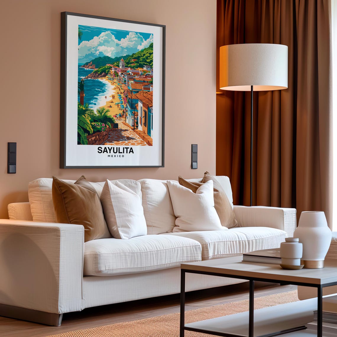 Sayulita Travel Print Sayulita Mexico Travel Gift City Poster Birthday Present Mexico Culture Wedding Art - Image 4